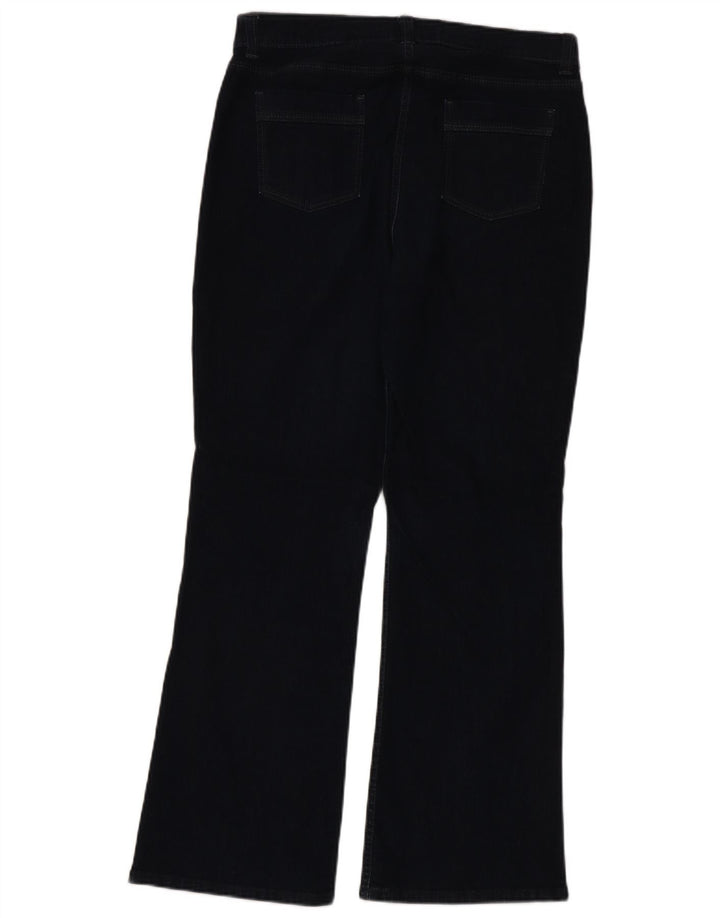 Marks & Spencer Dame Bootcut Jeans UK 16 Large W32 L30 Navy Blue Bomuld