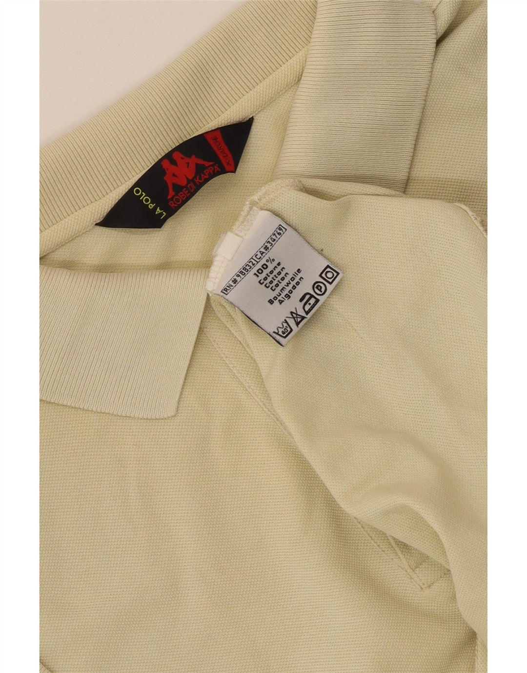 Kappa Polo Shirt til mænd XL Beige Bomuld