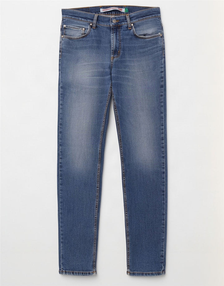Carrera Herre 700 Distressed Slim Jeans W33 L34 Blå Bomuld