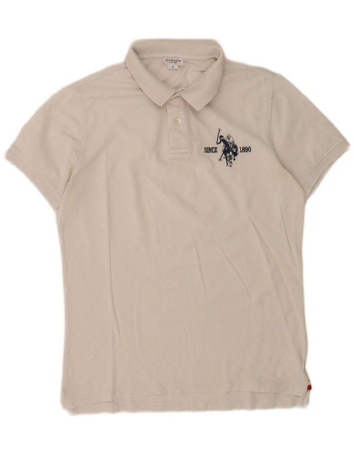 U.S. Polo Assn. Herre grafisk skjorte medium hvid
