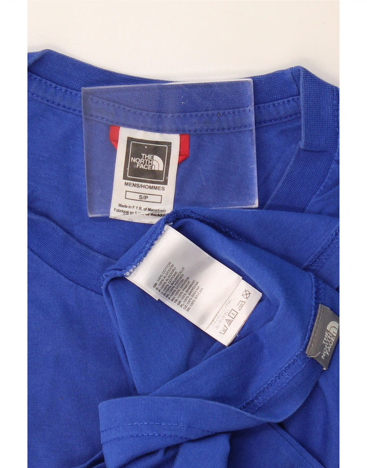 THE NORTH FACE Herre grafisk top Langærmet lille blå bomuld