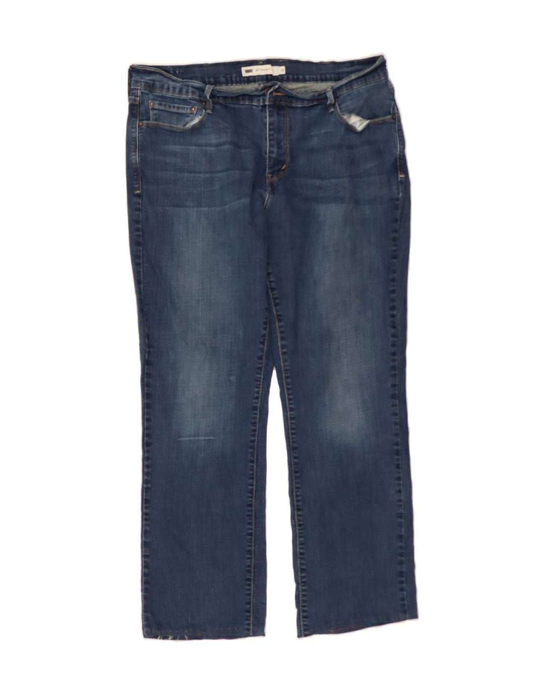 LEVI'S Womens Straight Jeans W33 L28  Blue Cotton Vintage Levi's and Second-Hand Levi's from Messina Hembry 