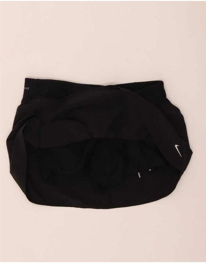 Nike Womens Dri Fit Skort UK 14 Medium Black Polyester