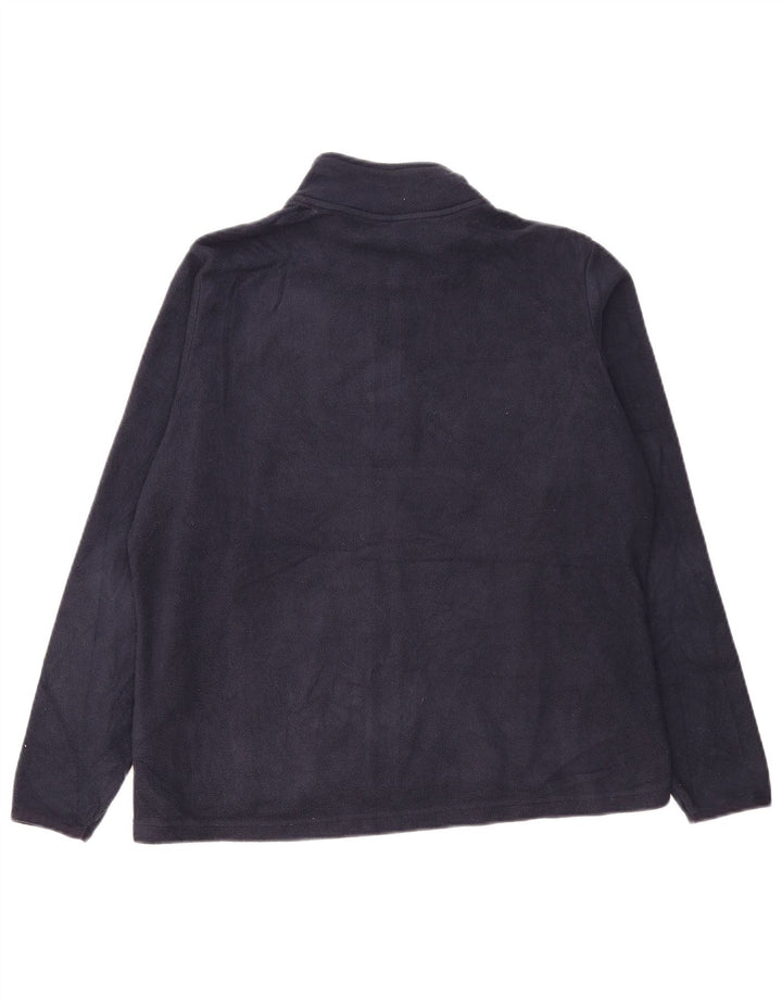 Marks & Spencer Dame Fleece Jumper UK 18 XL Navy Blue Polyester