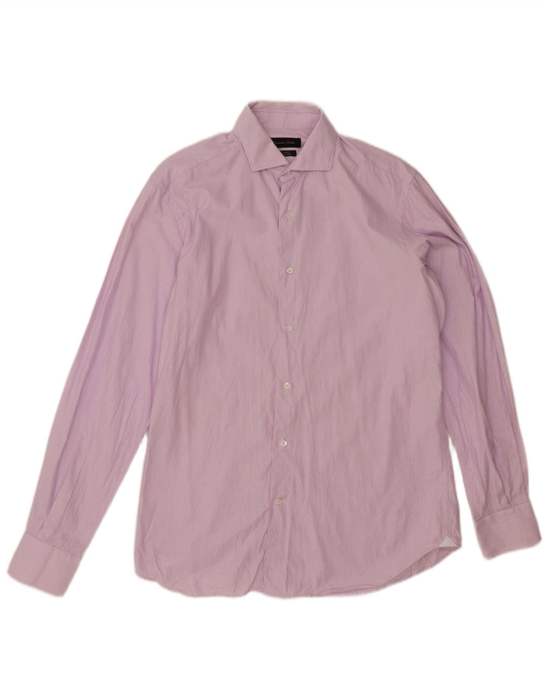 MASSIMO DUTTI Mens Slim Fit Shirt Size 40 15 1/2 Medium Pink Pinstripe