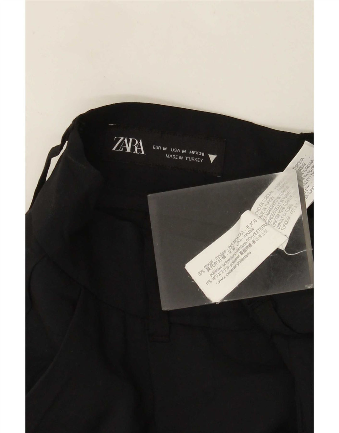 Zara Dame Chinobukser Medium W28 L29 Sort Modal