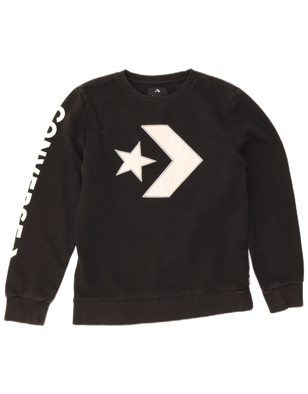 Converse Boys Grafisk Sweatshirt Jumper 13-14 år XL Sort