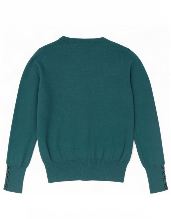 Marks & Spencer Dame Cardigan Sweater UK 16 Large Green Viscose