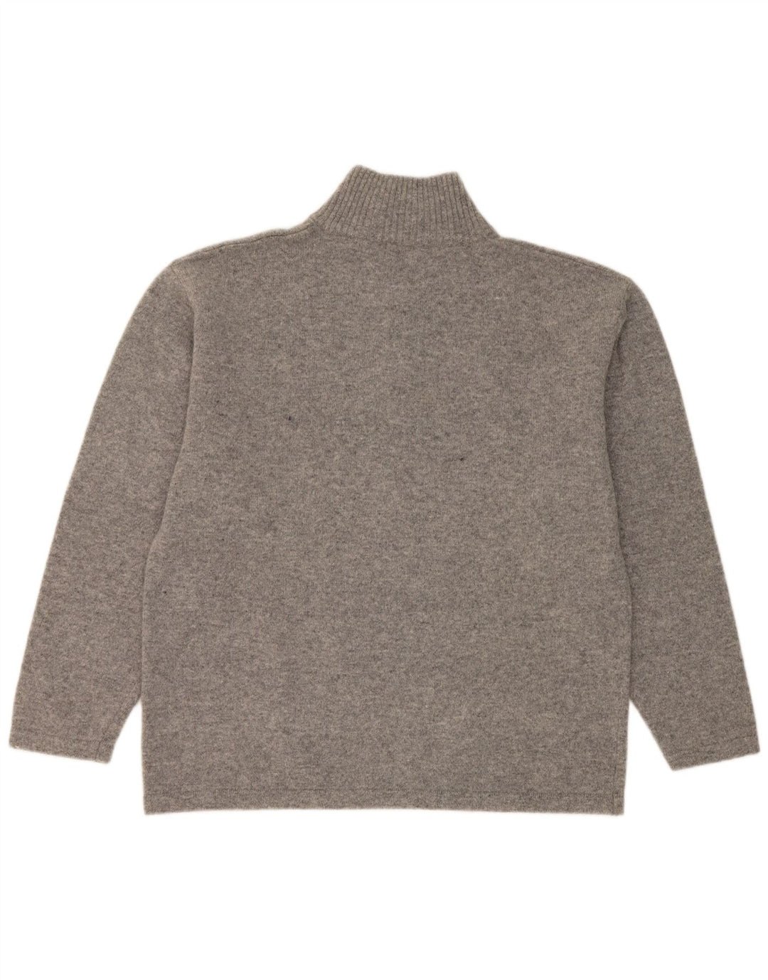 Kappa Herre Zip Neck Jumper Sweater 2XL Grå Flecked Virgin Wool
