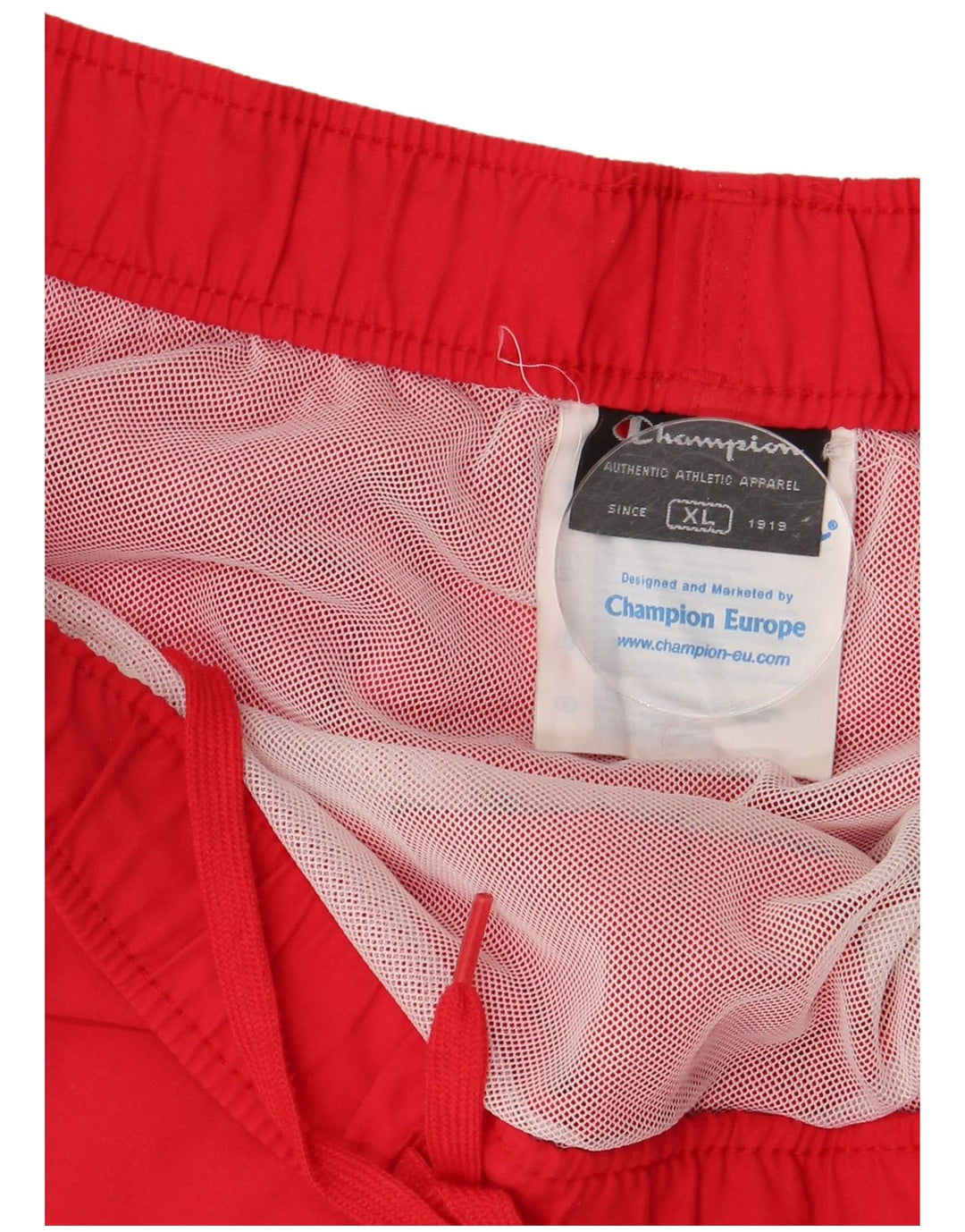 CHAMPION Grafiske svømmeshorts til mænd XL Rød Colourblock Polyester