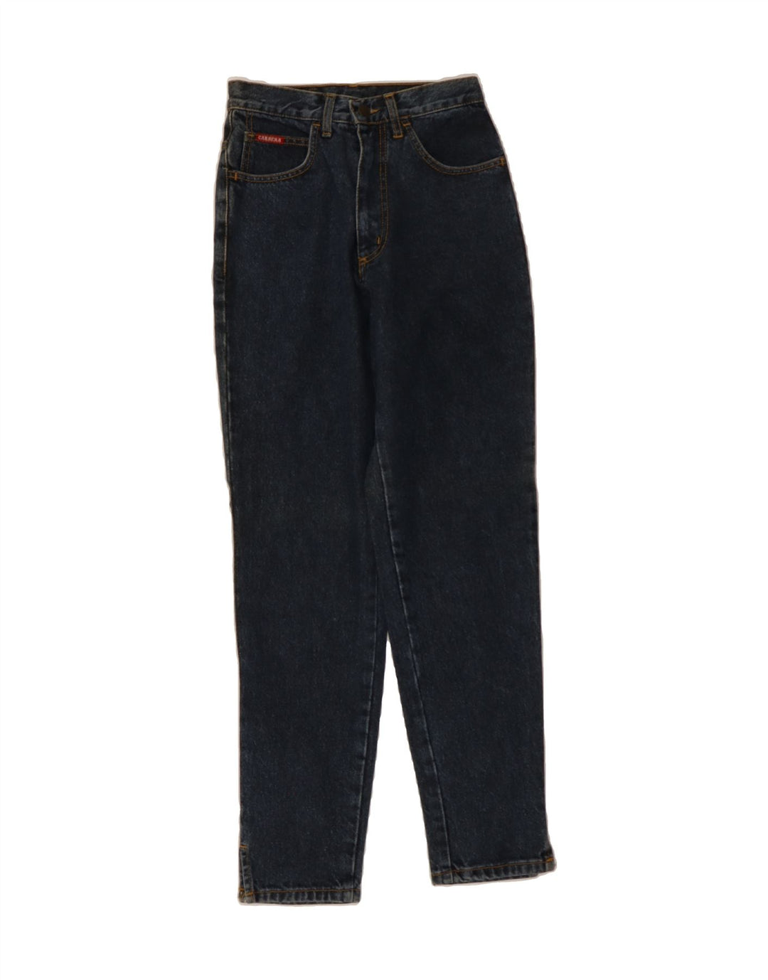CARRERA Womens High Rise Slim Jeans W27 L27 Blue Cotton Vintage Carrera and Second-Hand Carrera from Messina Hembry 