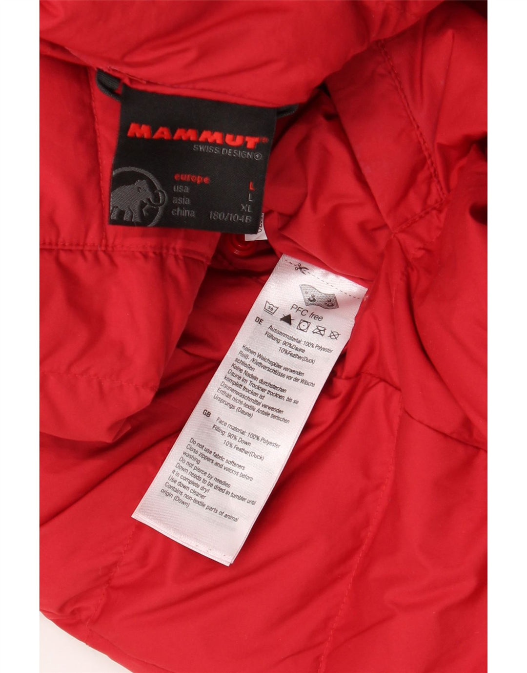 Mammut Herre Vendbar Polstret Jakke UK 40 Stor Sort Polyester