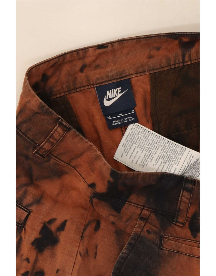 Nike Chino Shorts til mænd W30 Medium Brown Tie Dye Bomuld