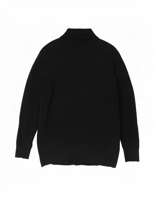 Marks & Spencer Dame Longline Open Cardigan Sweater UK 18 XL Sort