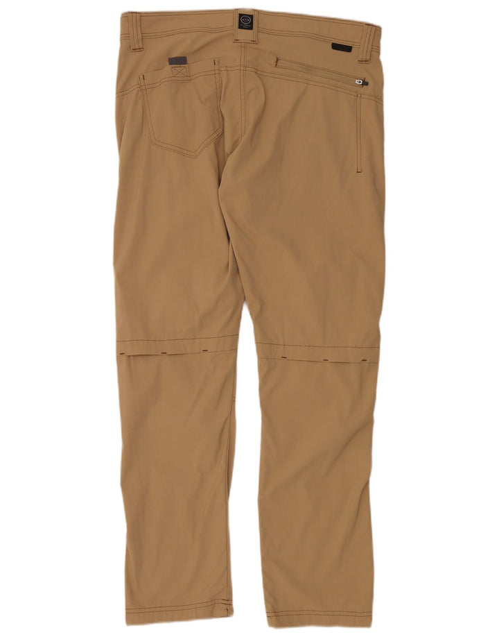 Wrangler Straight Chino Bukser til mænd W34 L30 Beige Polyamid