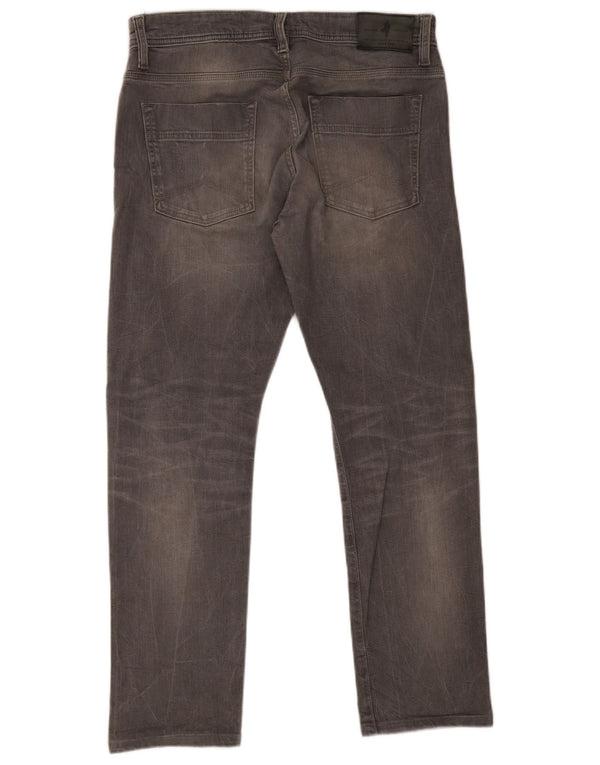 Marlboro Classics Herre Regular Tapered Jeans W34 L30 Grå
