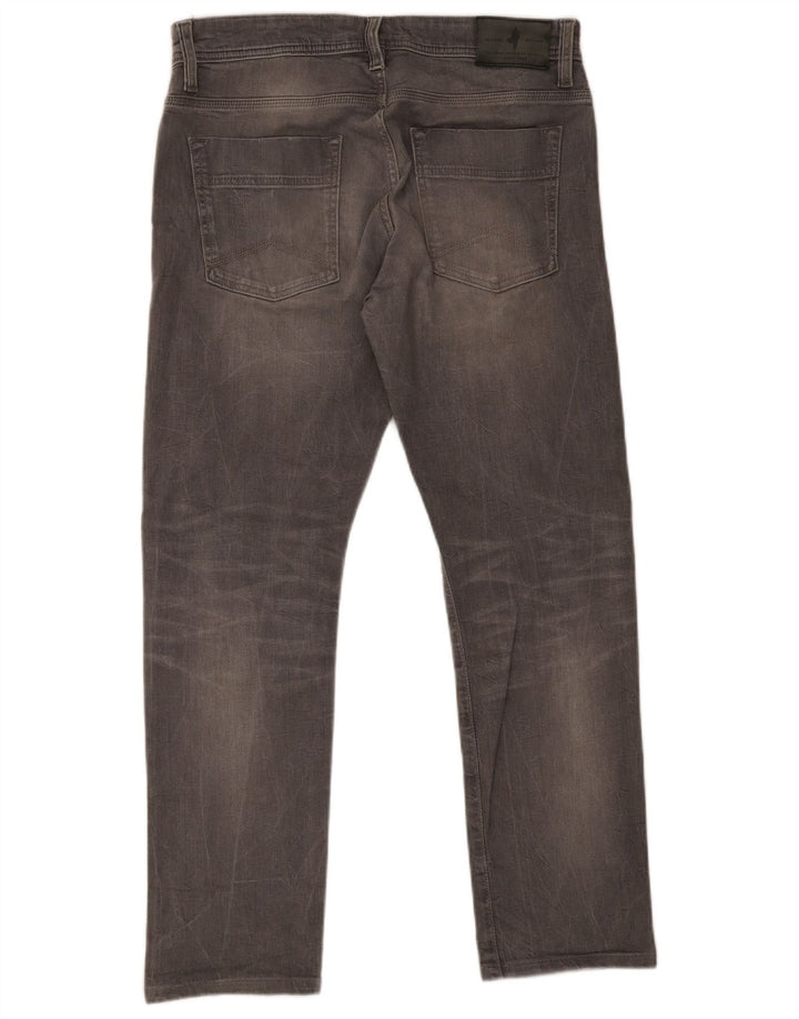 Marlboro Classics Herre Regular Tapered Jeans W34 L30 Grå