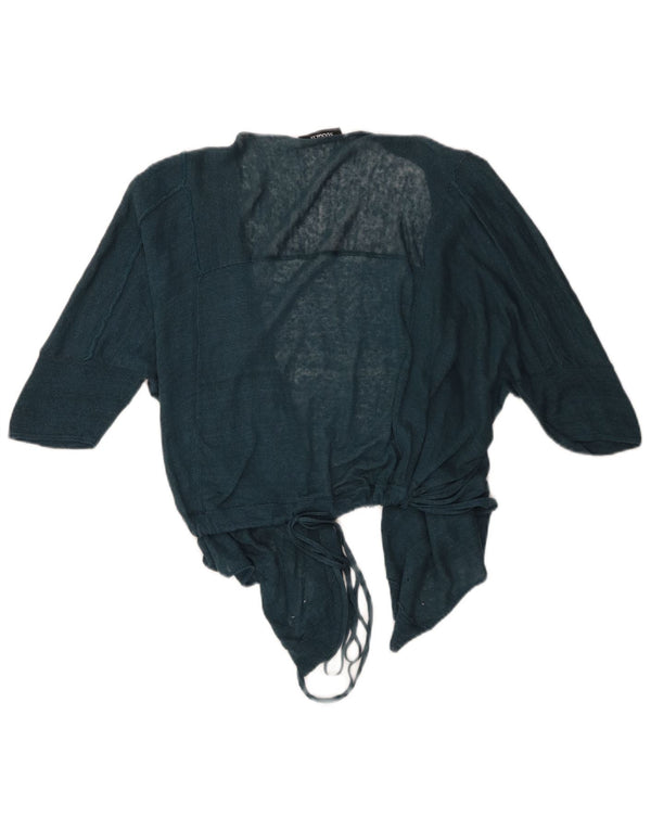 Max & Co. Womens Crop 3/4-ærmet cardigantop UK 16 Large Blue