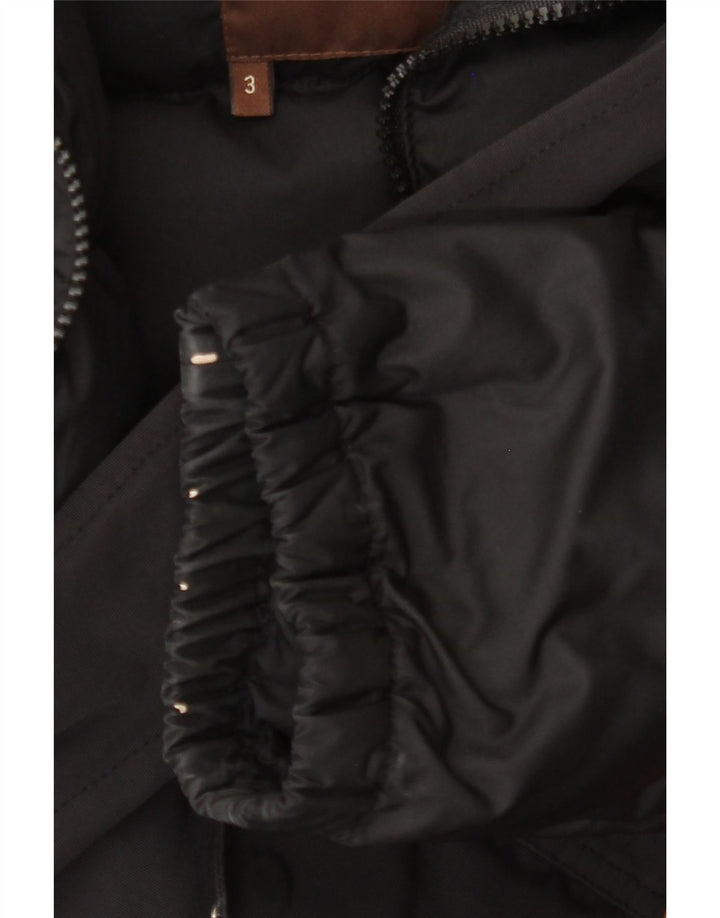 MONCLER Mens Hooded Padded Coat Size 3 Large Black Cotton Vintage Moncler and Second-Hand Moncler from Messina Hembry 
