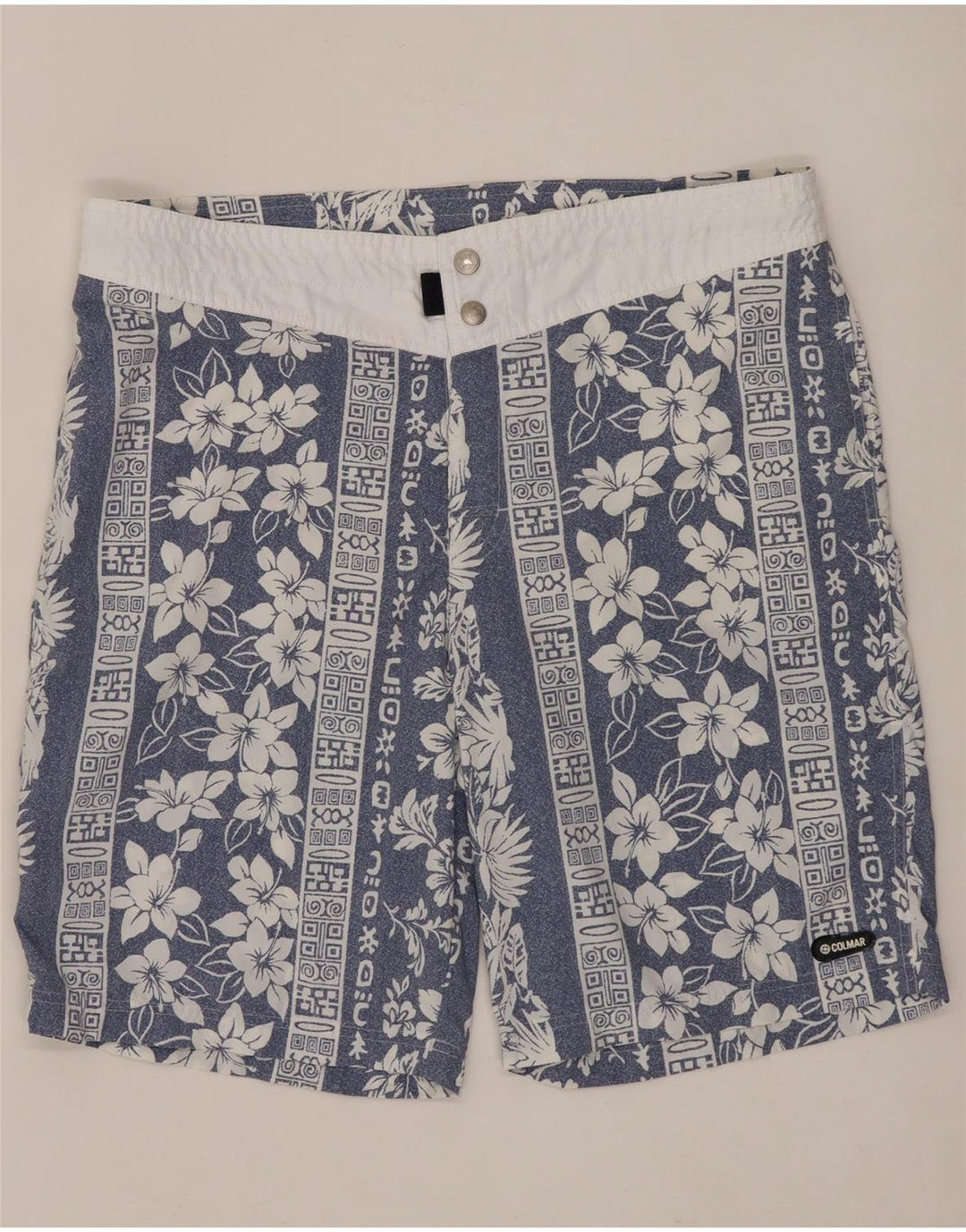 Colmar Badeshorts til mænd IT 50 Medium Blue Floral Nylon
