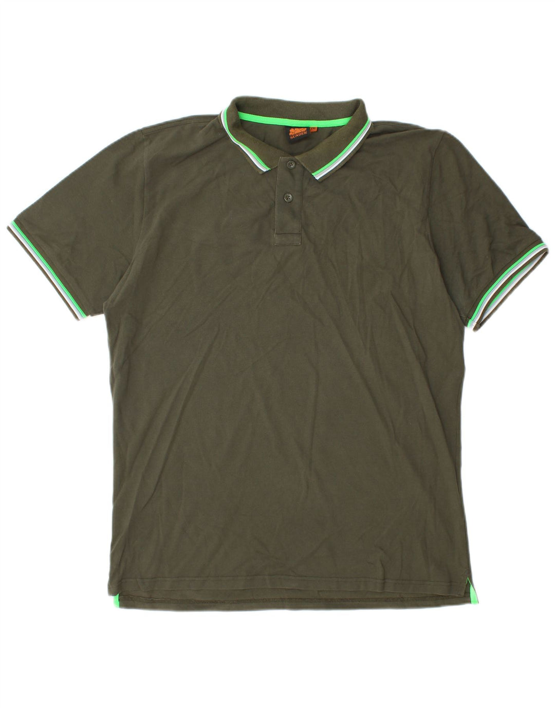 Sundek Herre Polo Shirt 2XL Grøn Bomuld