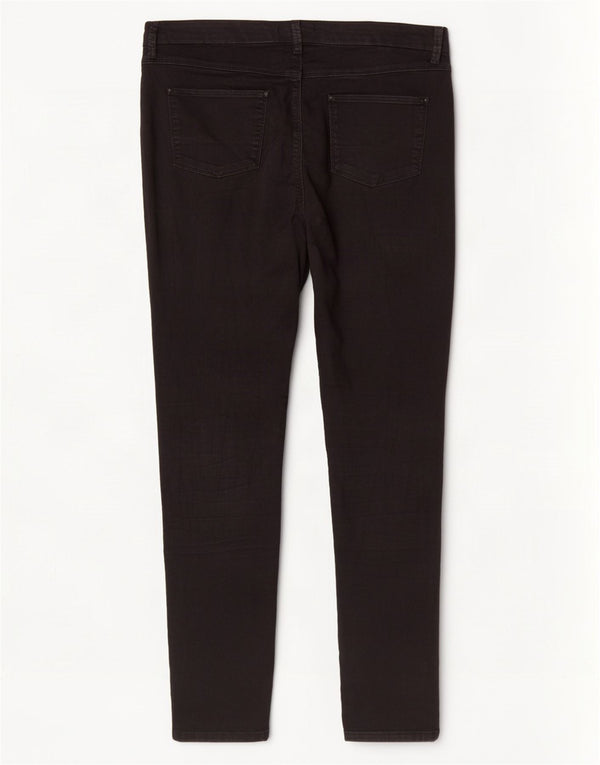 Marks & Spencer Dame Jegging Jeans UK 18 XL W36 L30 Sort Bomuld