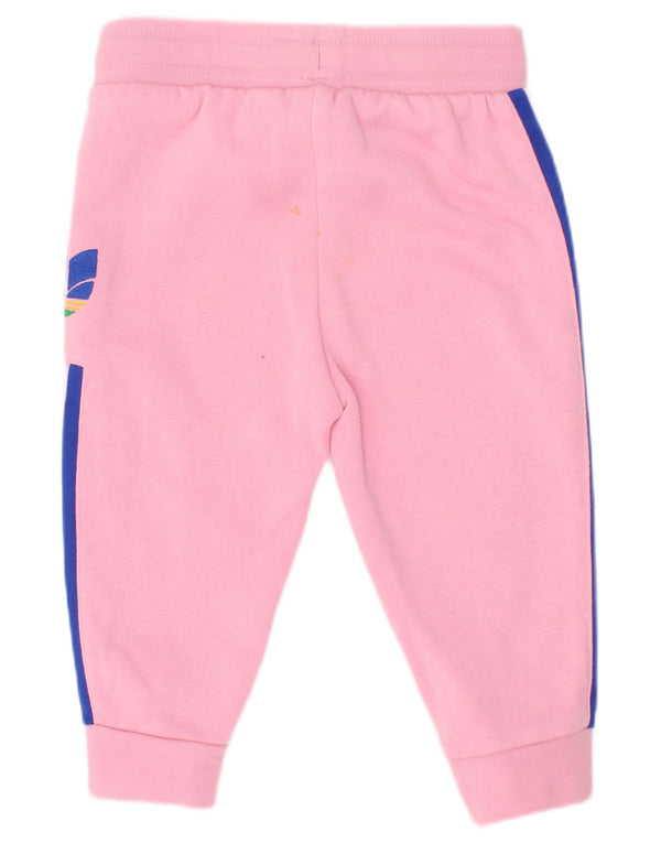Adidas Baby Girls Graphic Joggers Tracksuit Bukser 9-12 Måneder Pink
