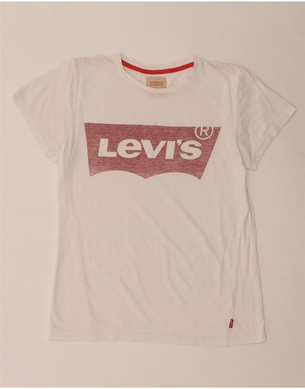 LEVI'S drenge grafisk T-shirt top 13-14 år hvid
