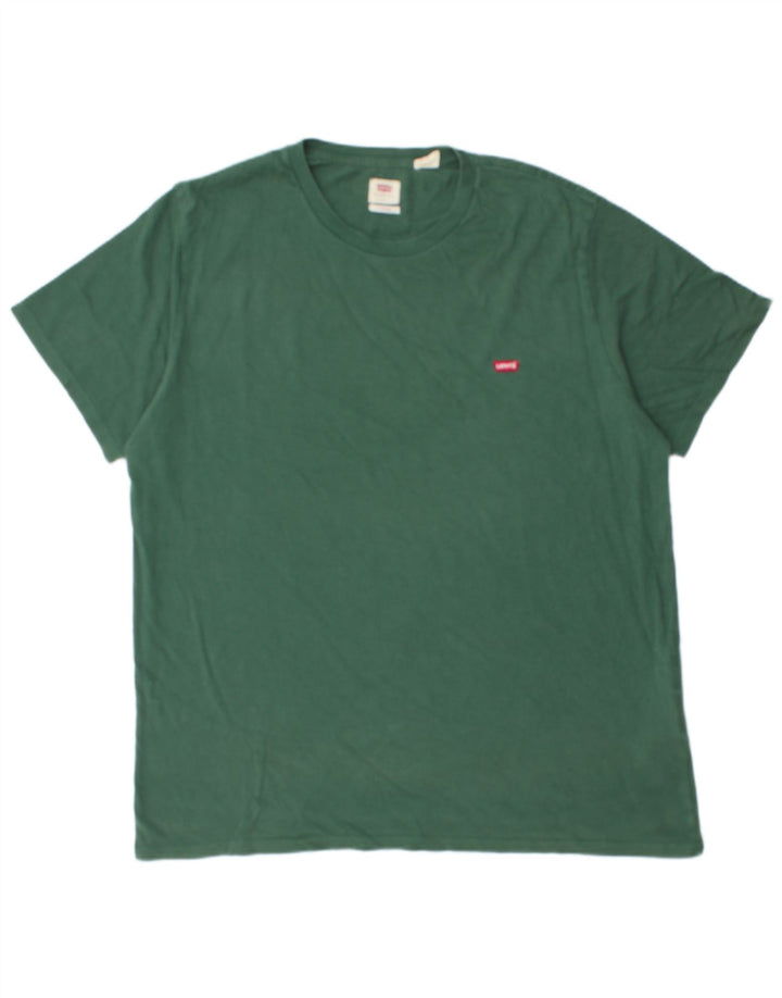 Levi's Herre Standard T-Shirt Top Stor Grøn Bomuld