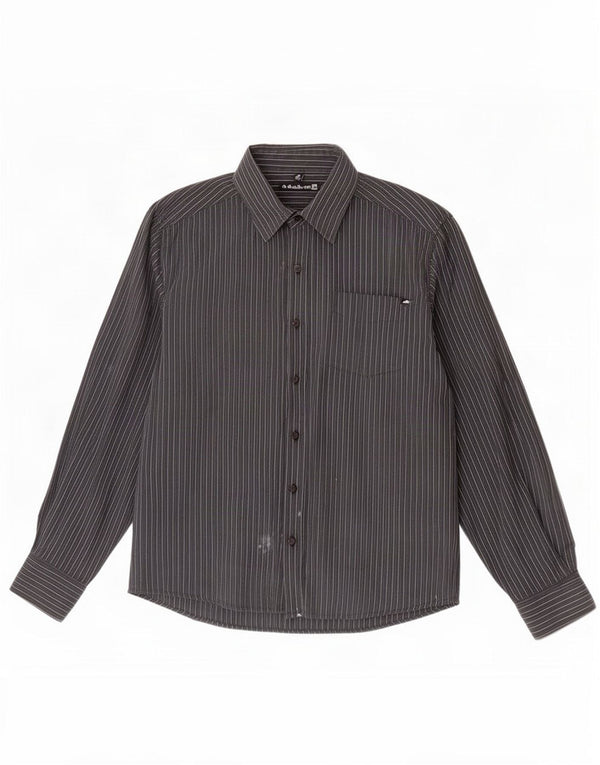 Quiksilver herre grafisk skjorte medium sort nålestribe