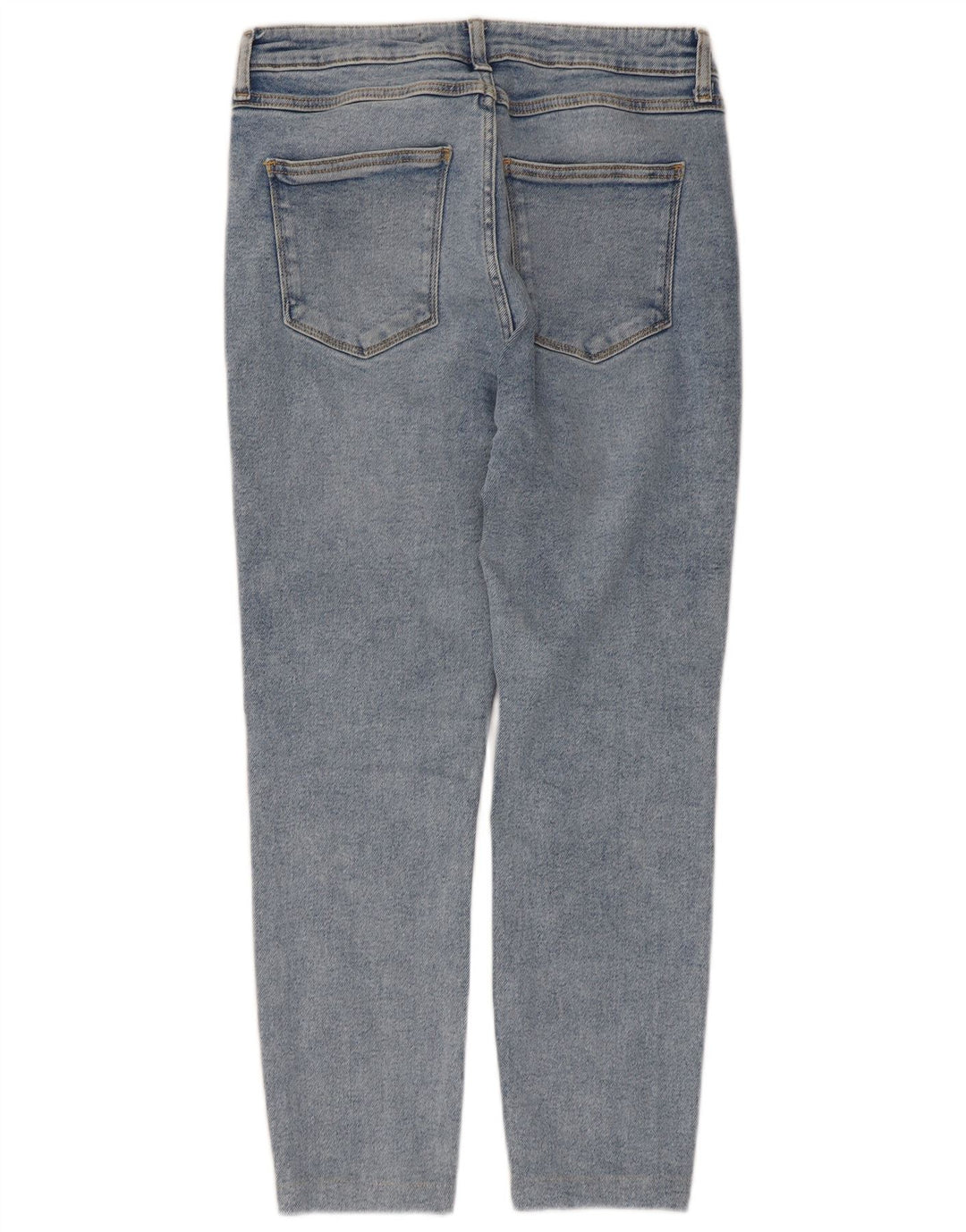 Zara Dame Cropped Jeans EU 42 Large W32 L24 Blå