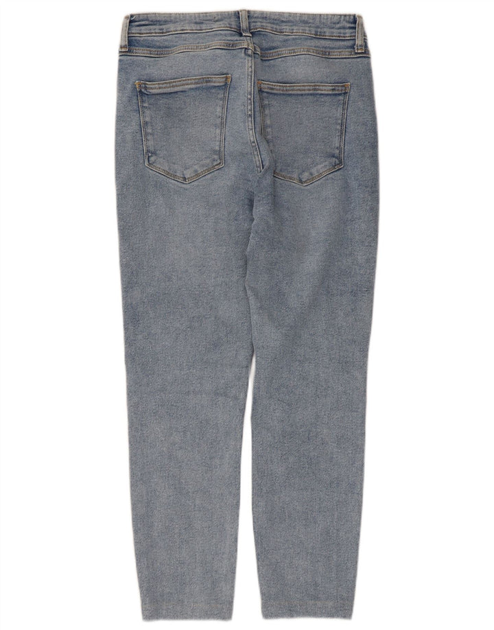 Zara Dame Cropped Jeans EU 42 Large W32 L24 Blå
