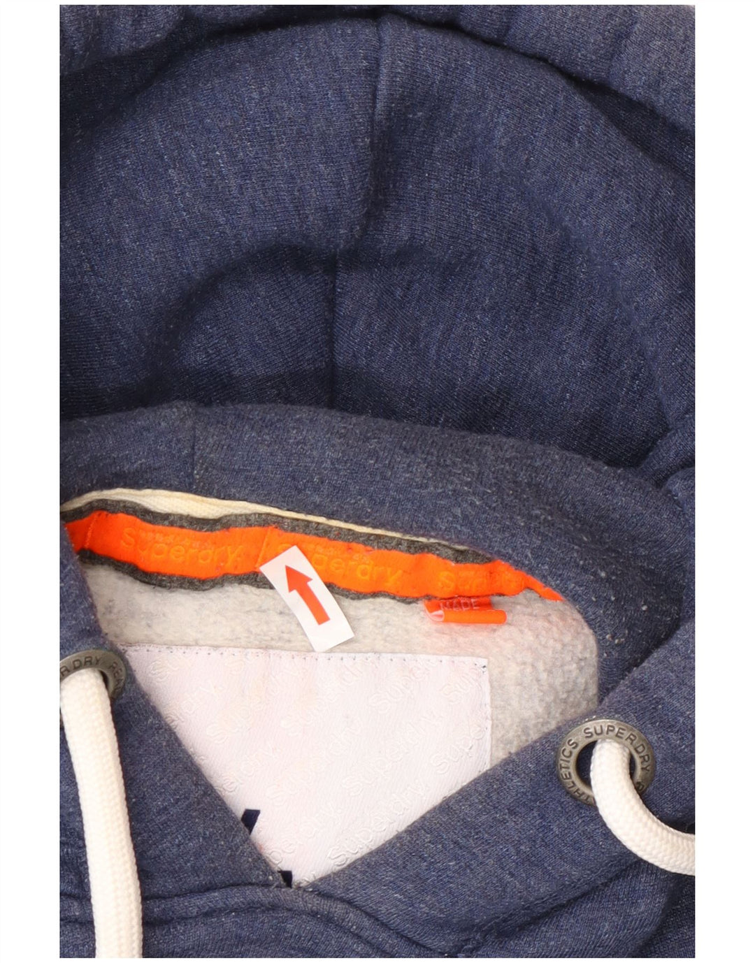 Superdry Regular Fit hættetrøje til mænd, lille blå bomuld
