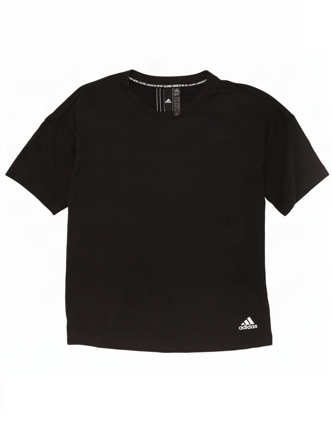 Adidas Oversized T-Shirt Top UK 4/6 XS Grå Polyester til kvinder