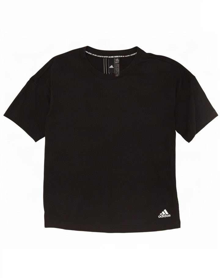 Adidas Oversized T-Shirt Top UK 4/6 XS Grå Polyester til kvinder