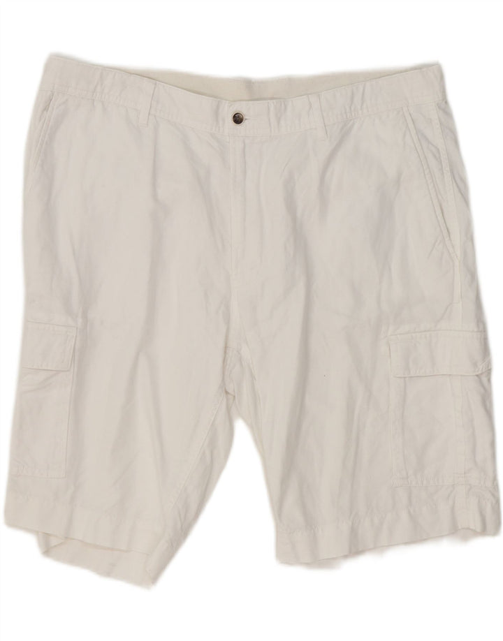 Hackett Herre Cargo Shorts W40 XL Hvid Bomuld