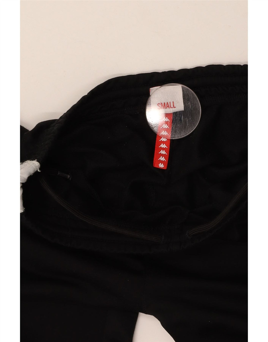 KAPPA Grafisk træningsdragtsbukser til kvinder UK 8 Small Black Colourblock