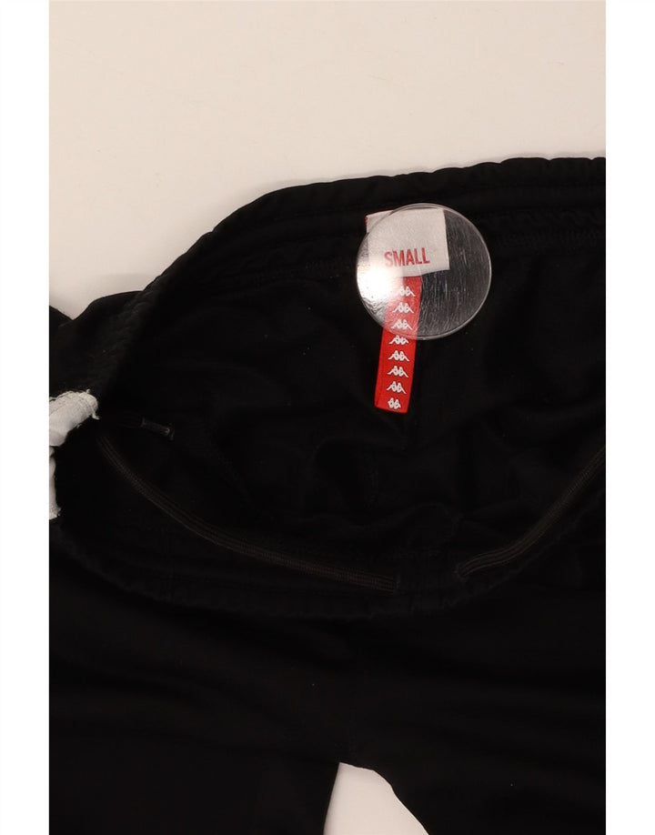 KAPPA Grafisk træningsdragtsbukser til kvinder UK 8 Small Black Colourblock