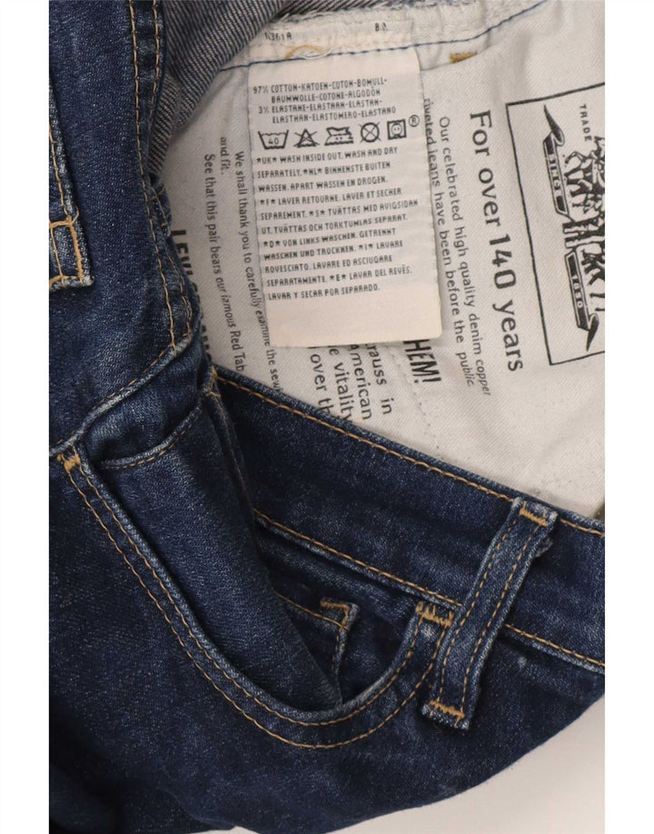Levi's Slim Jeans til kvinder W28 L34 Marineblå bomuld