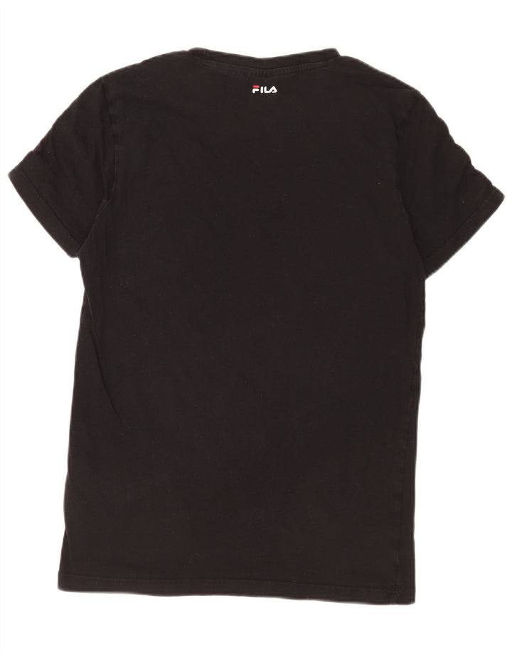 Fila Herre grafisk T-shirt top lille sort bomuld