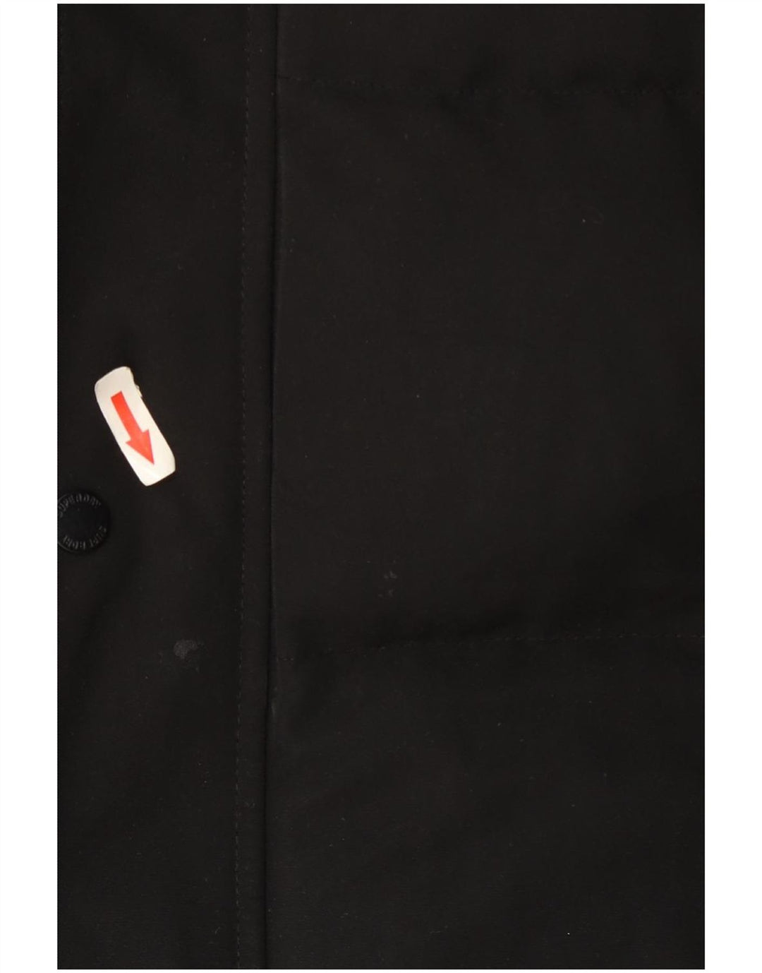 Superdry Polstret Gilet med hætte til mænd UK 40 Stor sort polyester