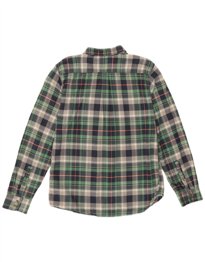 Vans Herre flannelskjorte Stor grøn ternet bomuld