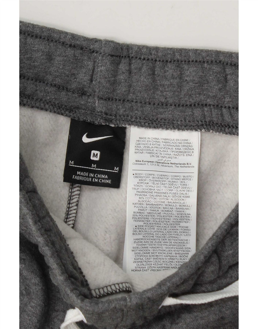 Nike Sportshorts til mænd, mellemgrå flækket bomuld
