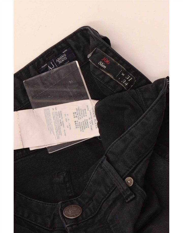 Armani Herre J06 Slim Jeans W31 L34 Marineblå Bomuld