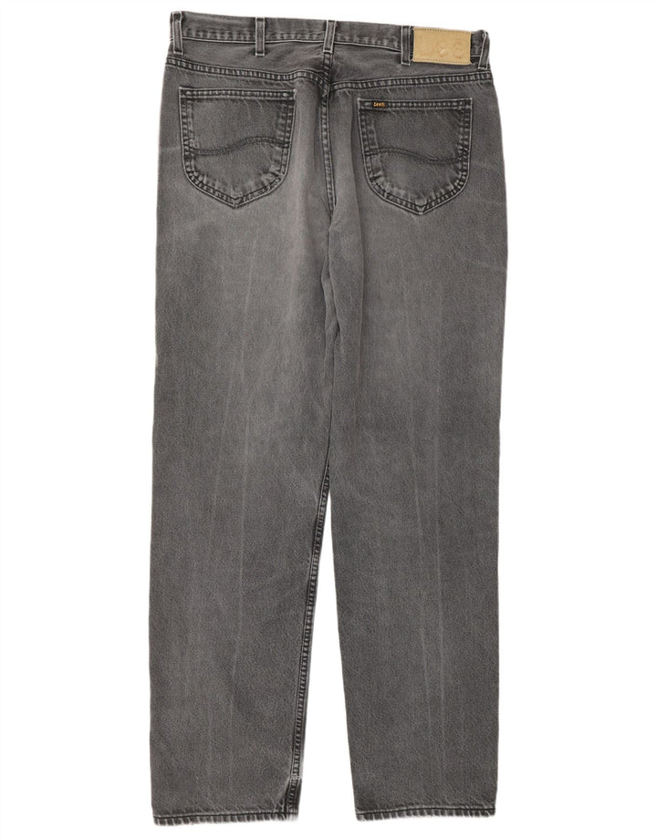 Lee Herre Chicago Straight Jeans W38 L34 Grå Bomuld