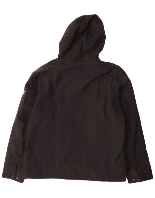 Henri Lloyd Herre Hooded Windbreaker Jacket UK 42 XL Sort Nylon