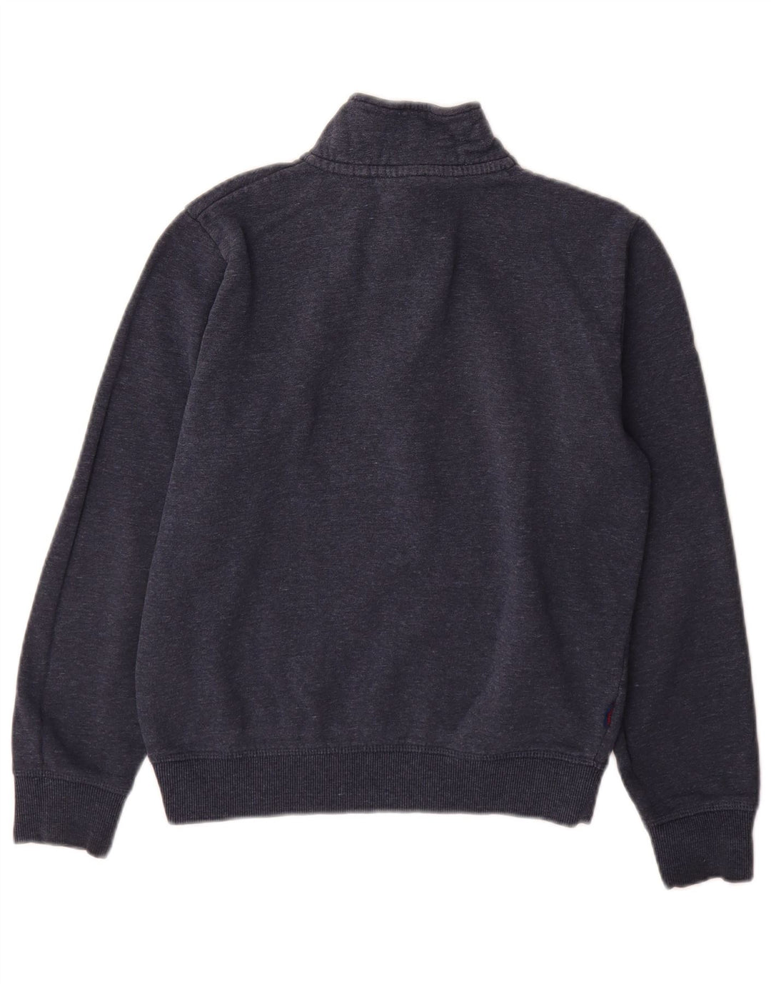 Superdry Sweatshirt med lynlås til mænd, lille marineblå bomuld