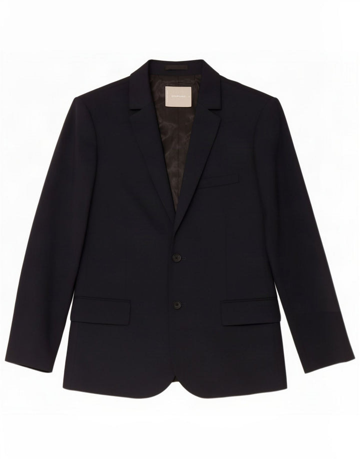 Everlane Dame 2-knaps blazerjakke EU 38 Medium Navy Blue
