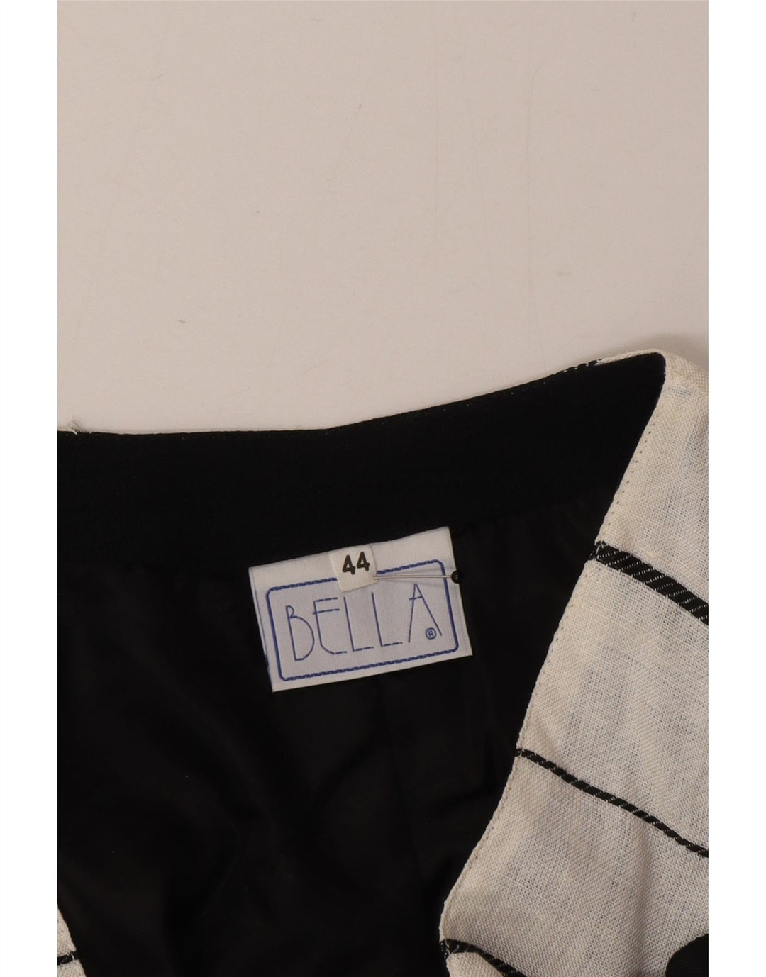 Vintage dobbeltradet bolerojakke til kvinder IT 44 Medium hvid stribet