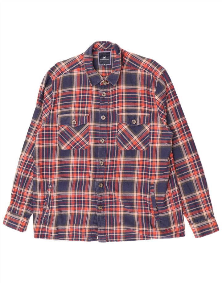Crew Clothing Herre Flanellskjorte XL Flerfarvet ternet bomuld